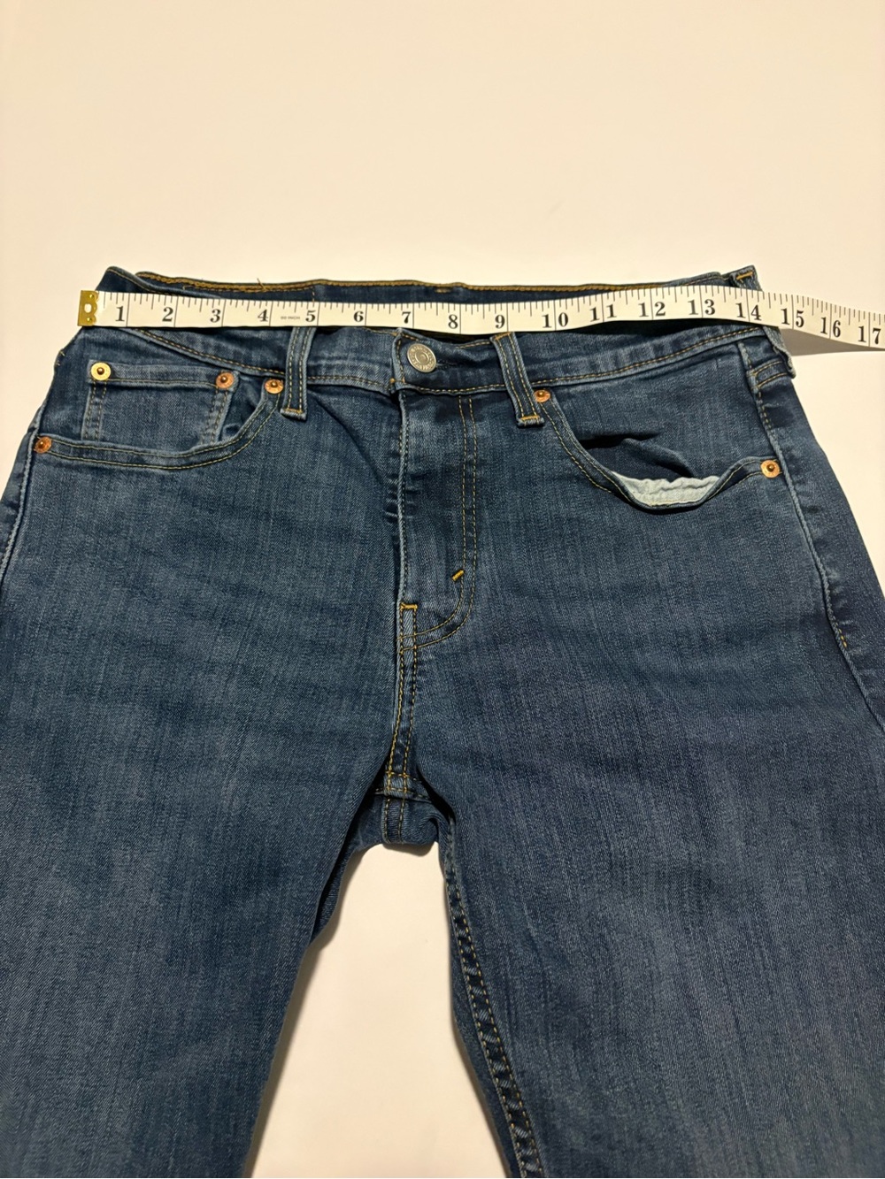 Levi's 502 Regular Taper Jeans Blue Denim 29x32 - Picture 13 of 16